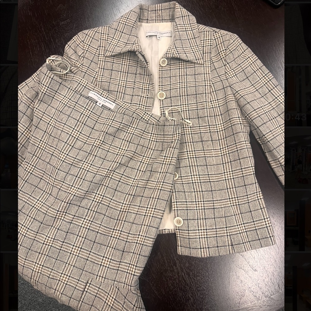 Vintage Carolina Herrera Co-ord Set Suit
